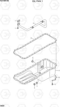 9400 OIL PAN 1 R210W-9S, Hyundai