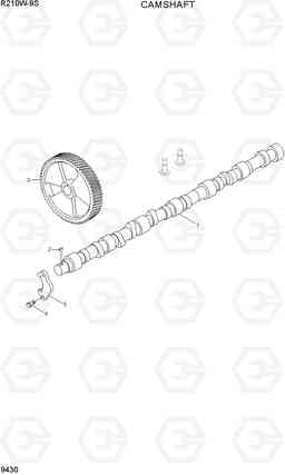 9430 CAMSHAFT R210W-9S, Hyundai