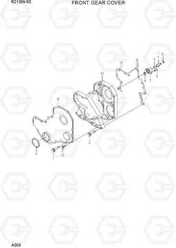 A050 FRONT GEAR COVER R210W-9S, Hyundai