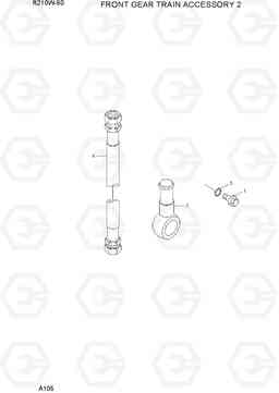 A105 FRONT GEAR TRAIN ACCESSORY 2 R210W-9S, Hyundai