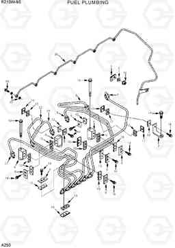 A250 FUEL PLUMBING R210W-9S, Hyundai