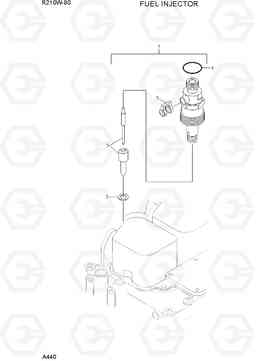 A440 FUEL INJECTOR R210W-9S, Hyundai