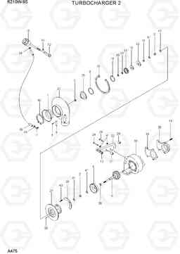 A475 TURBOCHARGER 2 R210W-9S, Hyundai