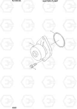 A560 WATER PUMP R210W-9S, Hyundai