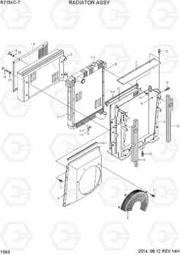 1060 RADIATOR ASSY R215LC-7(INDIA), Hyundai