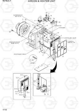 1110 AIRCON & HEATER UNIT R215LC-7(INDIA), Hyundai