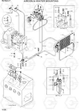 1120 AIR CONDITIONER MOUNTING R215LC-7(INDIA), Hyundai