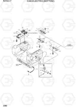 2080 CAB ELECTRIC(BOTTOM) R215LC-7(INDIA), Hyundai