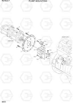 3010 PUMP MOUNTING R215LC-7(INDIA), Hyundai