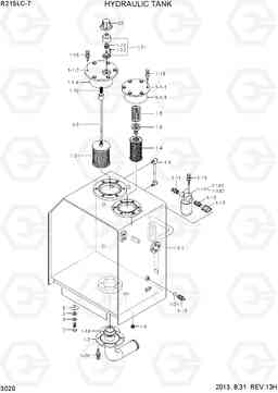 3020 HYDRAULIC TANK R215LC-7(INDIA), Hyundai
