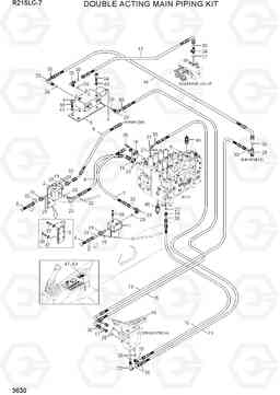 3630 DOUBLE ACTING MAIN PIPING KIT R215LC-7(INDIA), Hyundai