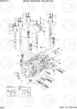 4050 MAIN CONTROL VALVE(1/5) R215LC-7(INDIA), Hyundai