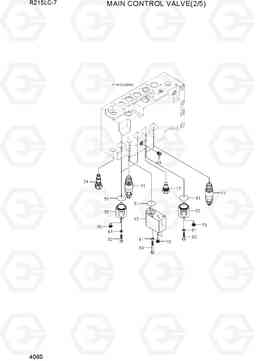 4060 MAIN CONTROL VALVE(2/5) R215LC-7(INDIA), Hyundai