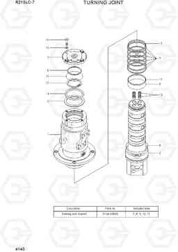 4140 TURNING JOINT R215LC-7(INDIA), Hyundai