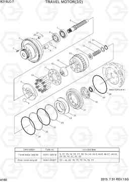 4160 TRAVEL MOTOR(2/2) R215LC-7(INDIA), Hyundai