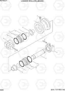 5020 LOWER ROLLER(-#0028) R215LC-7(INDIA), Hyundai