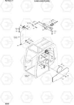 6030 CAB ASSY(2/6) R215LC-7(INDIA), Hyundai