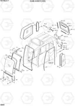 6040 CAB ASSY(3/6) R215LC-7(INDIA), Hyundai