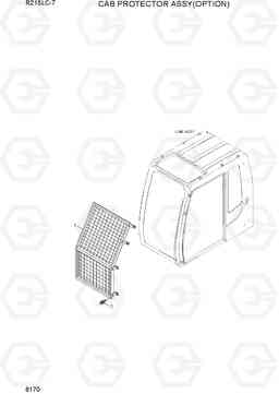 6170 CAB PROTECTOR ASSY(OPTION) R215LC-7(INDIA), Hyundai