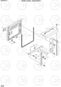 6240 SIDE COWL ASSY(RH) R215LC-7(INDIA), Hyundai