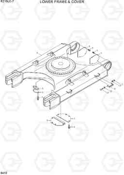 6410 LOWER FRAME & COVER R215LC-7(INDIA), Hyundai