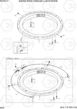 6420 SWING RING GREASE LUB SYSTEM R215LC-7(INDIA), Hyundai