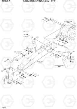 7010 BOOM MOUNTING(5.68M, STD) R215LC-7(INDIA), Hyundai