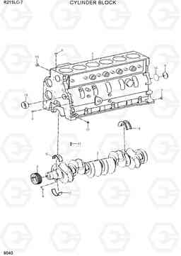 9040 CYLINDER BLOCK R215LC-7(INDIA), Hyundai