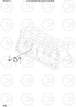 9180 CYLINDER BLOCK COVER R215LC-7(INDIA), Hyundai