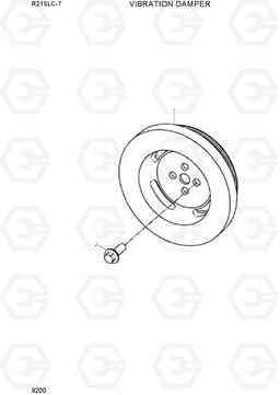 9200 VIBRATION DAMPER R215LC-7(INDIA), Hyundai