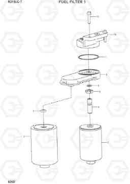 9250 FUEL FILTER 1 R215LC-7(INDIA), Hyundai