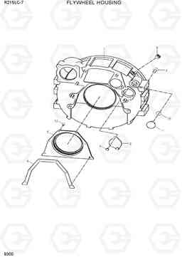 9300 FLYWHEEL HOUSING R215LC-7(INDIA), Hyundai