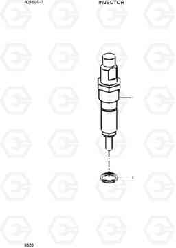 9320 FUEL INJECTOR R215LC-7(INDIA), Hyundai