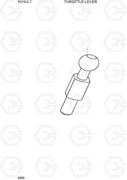 9350 THROTTLE LEVER R215LC-7(INDIA), Hyundai