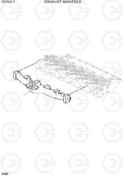 9380 EXHAUST MANIFOLD R215LC-7(INDIA), Hyundai