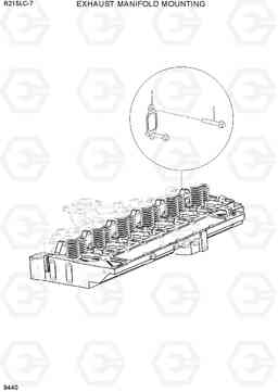 9440 EXHAUST MANIFOLD MOUNTING R215LC-7(INDIA), Hyundai