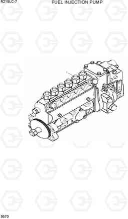 9570 FUEL INJECTION PUMP R215LC-7(INDIA), Hyundai
