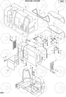 2036 ENGINE COVER R22-7, Hyundai