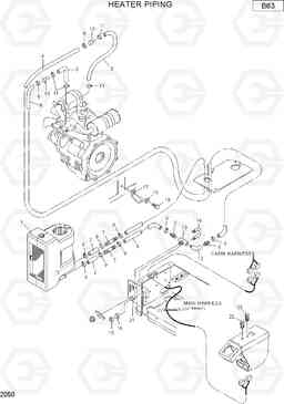 2050 HEATER PIPING R22-7, Hyundai