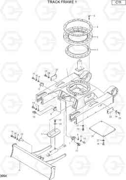 3054 TRACK FRAME 1 R22-7, Hyundai