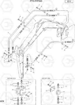 5078 PTO PIPING R22-7, Hyundai