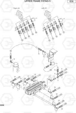 5090 UPPER FRAME PIPING 5 R22-7, Hyundai