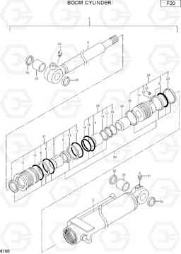 6100 BOOM CYLINDER R22-7, Hyundai