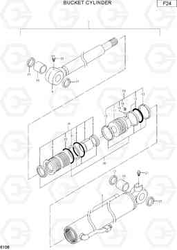 6108 BUCKET CYLINDER R22-7, Hyundai