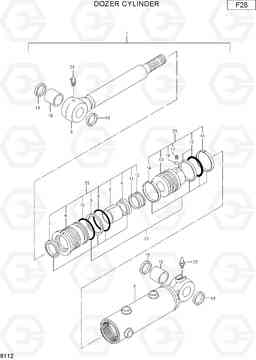 6112 DOZER CYLINDER R22-7, Hyundai