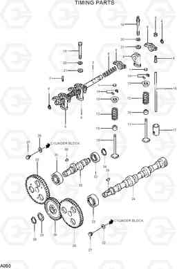 A050 TIMING PARTS R22-7, Hyundai