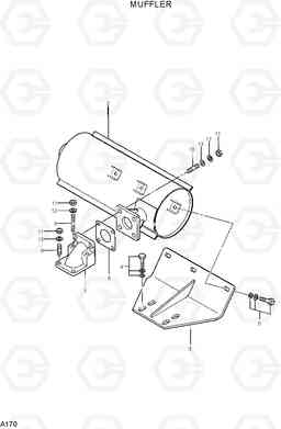 A170 MUFFLER R22-7, Hyundai