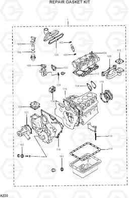 A220 REPAIR GASKET KIT R22-7, Hyundai