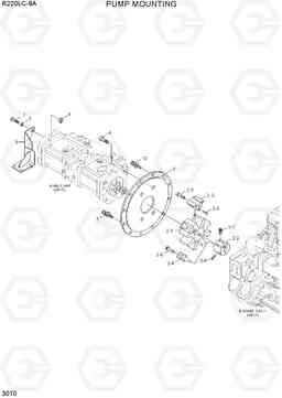 3010 PUMP MOUNTING R220LC-9A, Hyundai