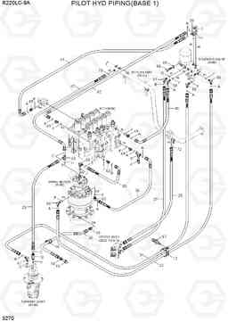 3270 PILOT HYD PIPING(BASE 1) R220LC-9A, Hyundai